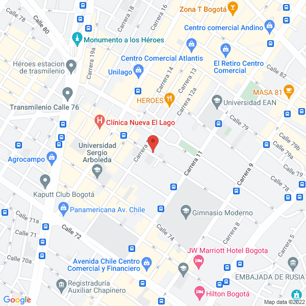 Map of Grupo Unamos S. A. S