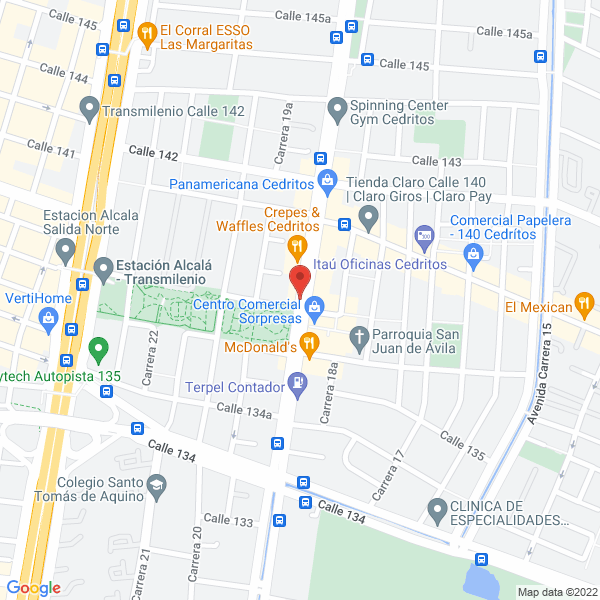 Map of Verde Eventos