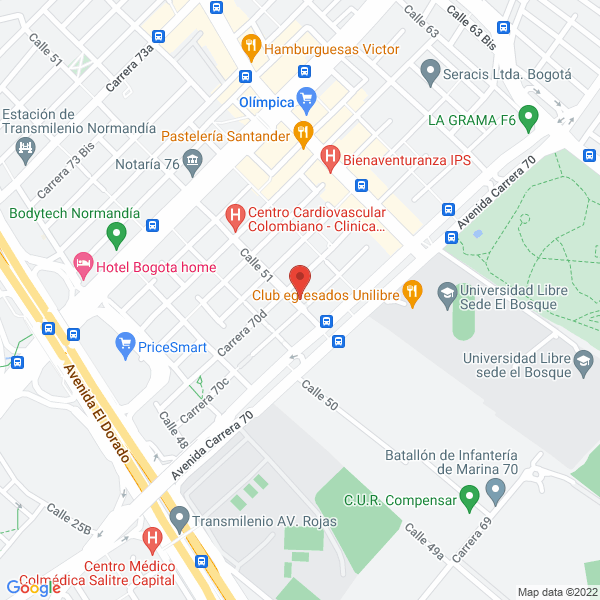 Map of Gimnasio Colombo Australiano