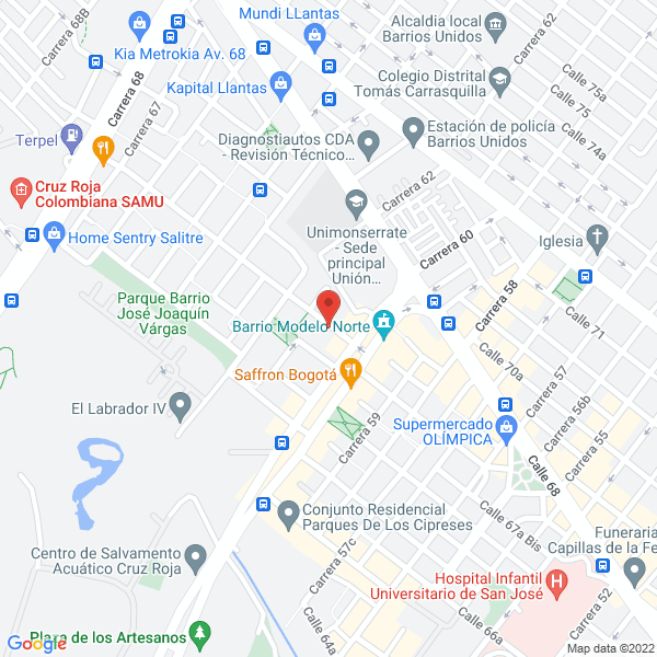 Map of Rubio Angela
