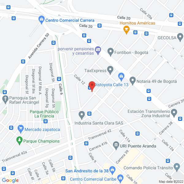 Map of Artecma S.A.S.