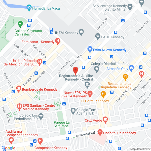 Map of Preservar Fundación Colombiana