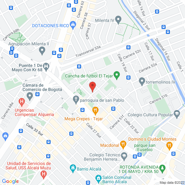 Map of Autogrúas Muñoz