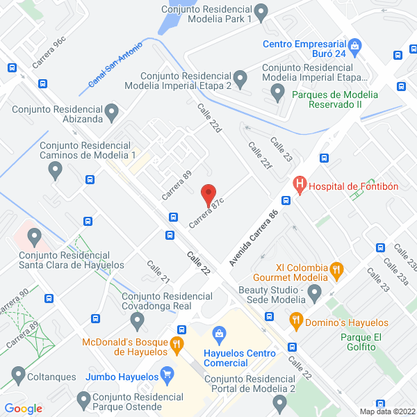 Map of Kumon Unidad Modelia Mallorca II Sector