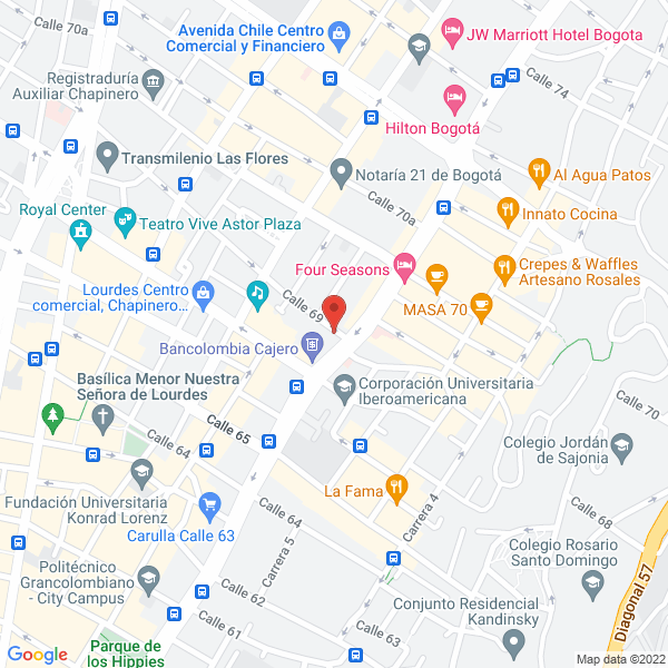 Map of Herrera Ricaurte & Cía S.A.