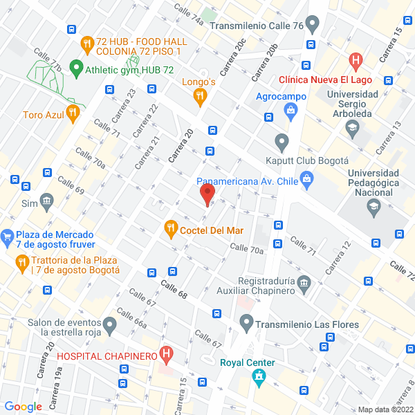 Map of Servicio Tecnico Whirpool Bogotá