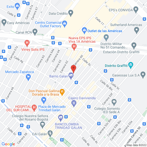 Map of Laboratorios Orión