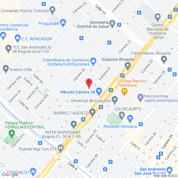 Map of Psi Ingenieria Ltda