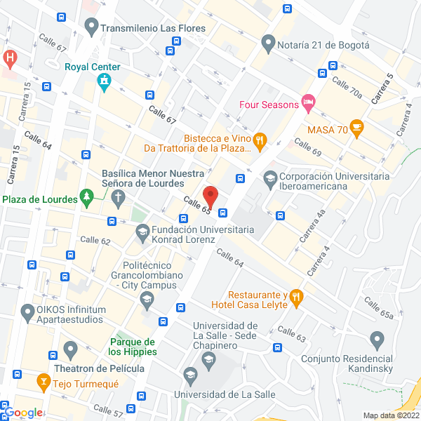 Map of Galería La Pinacoteca