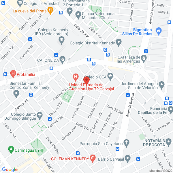 Map of Plásticos Santana S.A.S