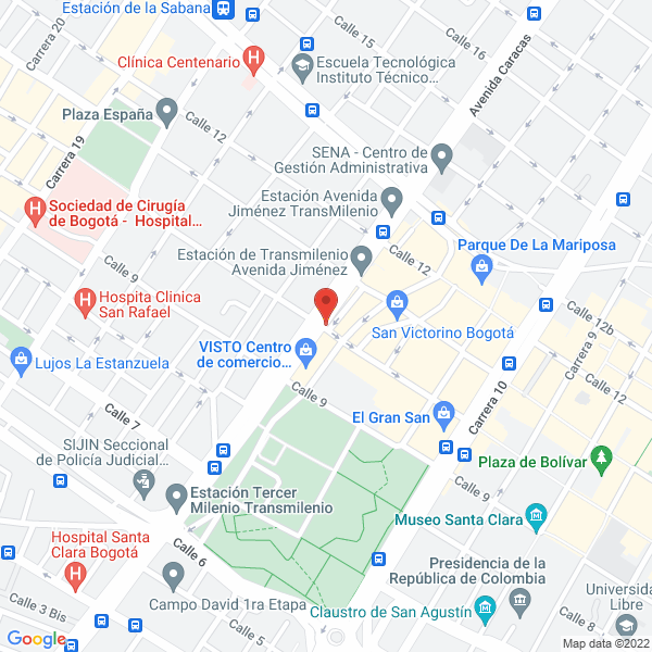 Map of Sombreros Y Ponchos De Colombia