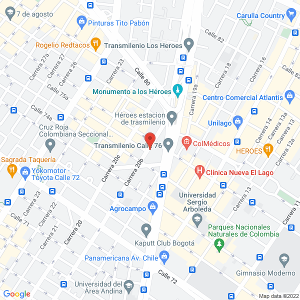 Map of Body Esteticall Technology