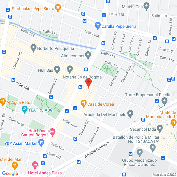 Map of Maternity Club Spa & Gym