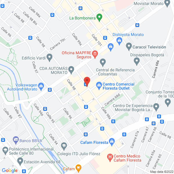 Map of Alejandro Faccini & Cia S.A.S
