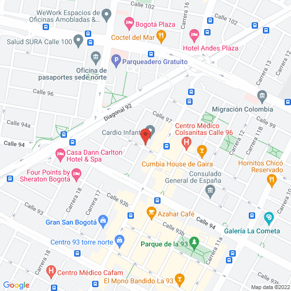 Map of Palacio Villegas Martha Lucía