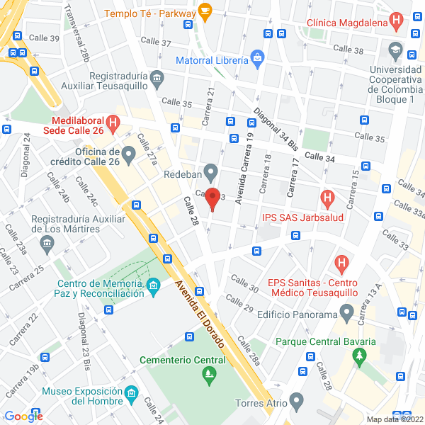 Map of Nuevos Recursos S.A.S