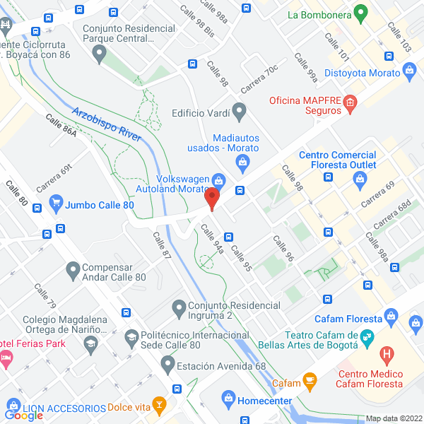 Map of Jardín Infantil La Casita De Annie S.A.S.