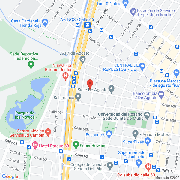 Map of Vidrios Tequendama
