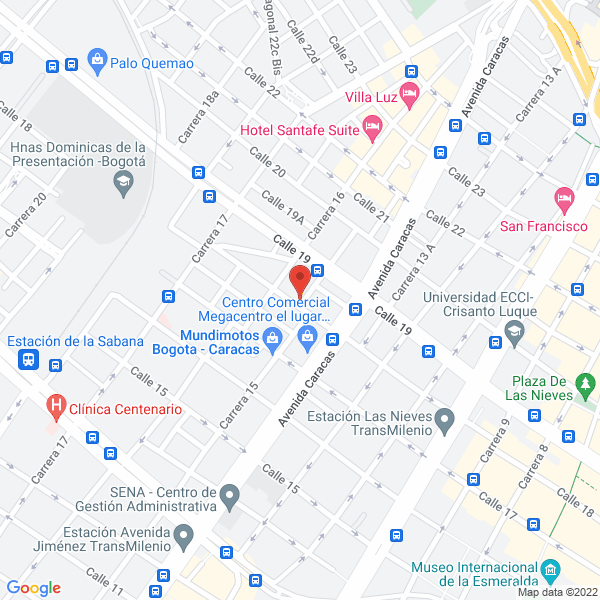 Map of Crayola Y Lápiz Jardín Infantil