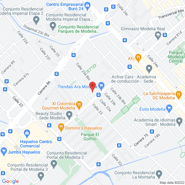 Map of C Y M Manipulación De Alimentos