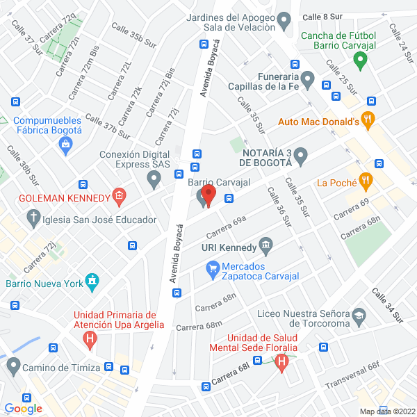 Map of Tintas Y Maquinas