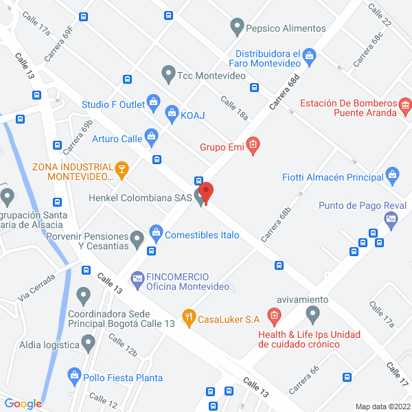 Map of Henkel Colombiana S.A.S.