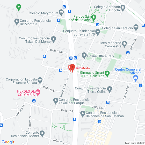 Map of Clínica La Colina