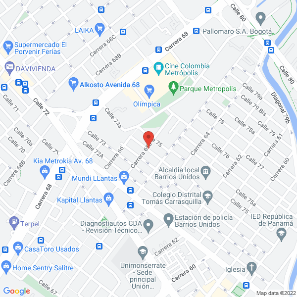 Map of Ambulancias Médicas Profesionales S.A.