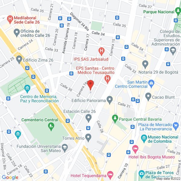 Map of Escuela De Natación Atlantic Center
