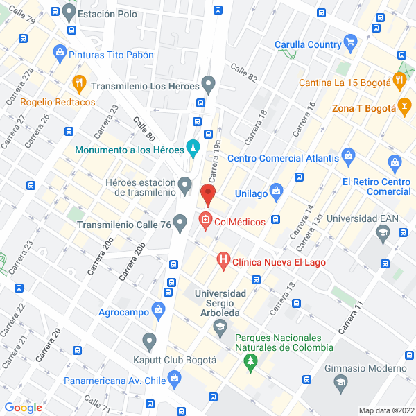 Map of Margarita Díaz Psicóloga Clinica