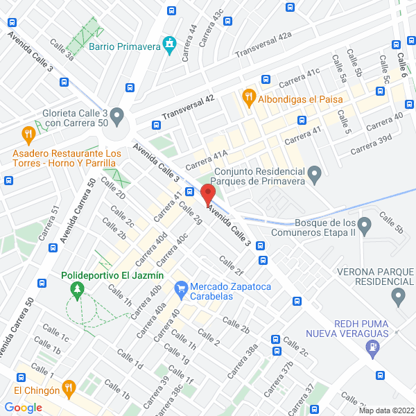 Map of Cuidados Ángeles De Vida