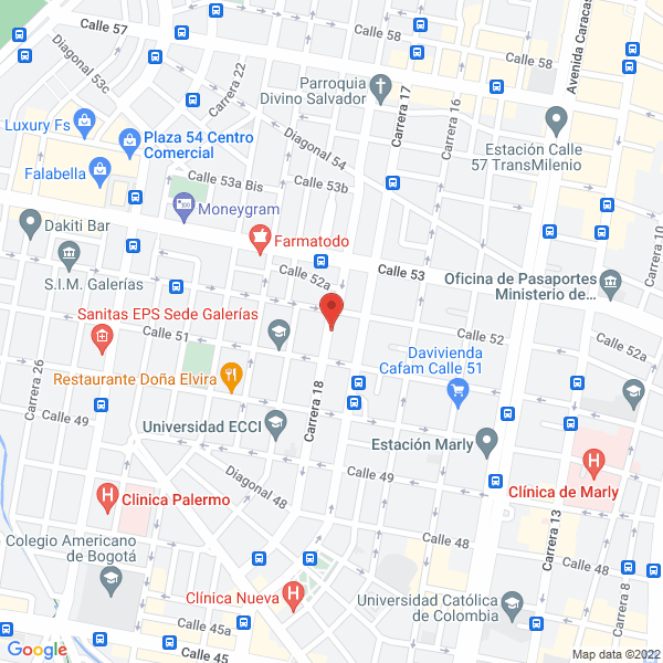 Map of Alirio Rodriguez Prieto
