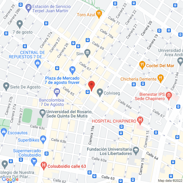 Map of Expertos En Plomeria
