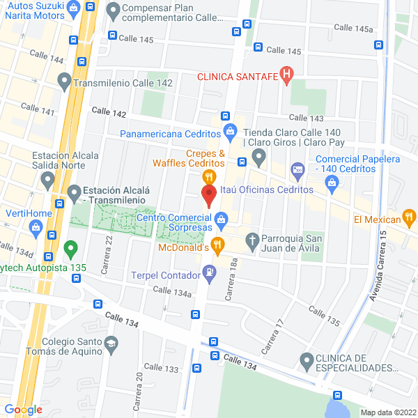 Map of Kennia Ferreira Newborn Photography