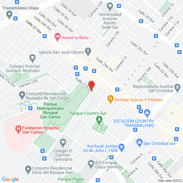 Map of Gimnasio San Jose De Bogotá