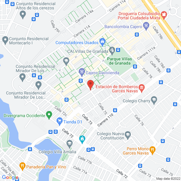 Map of Central Domiciliaria En Fisioterapia