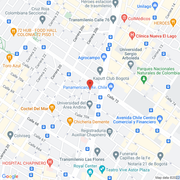 Map of Abc De Los Riesgos En Salud S.A.S