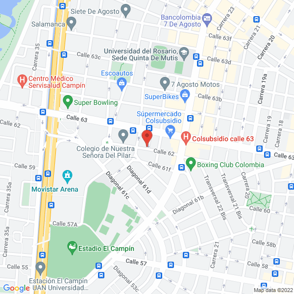 Map of Corporación Lonja De Propiedad Raíz Peritazgos Y Avalúos D.C.