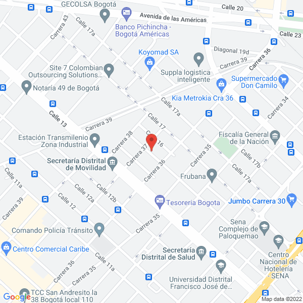 Map of Paantec S.A.S.