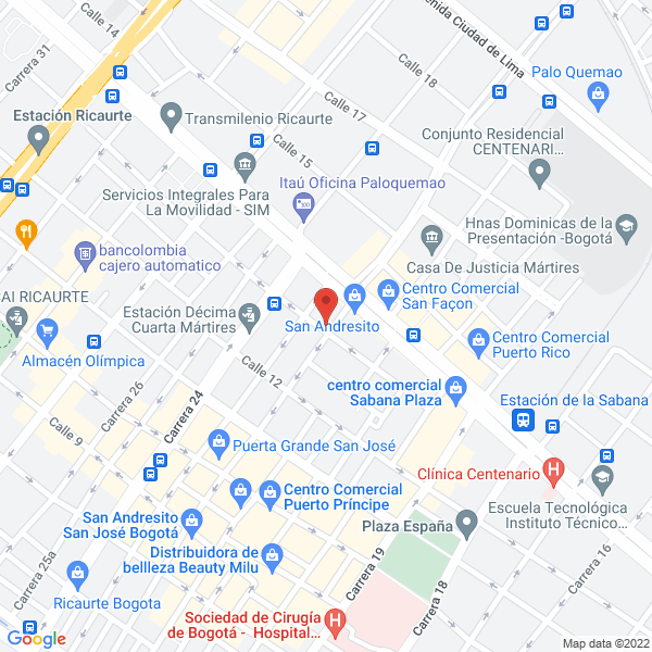 Map of Nueva Ferretería Cidema Y Cía. Ltda.