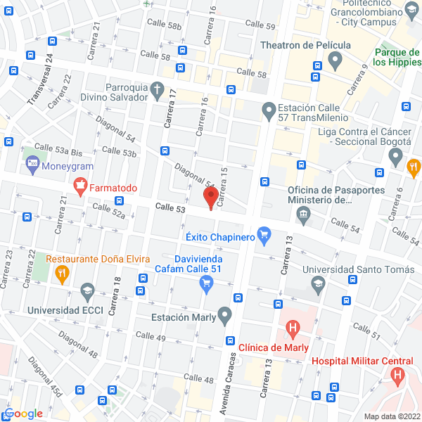 Map of Omega Services S.A.S.