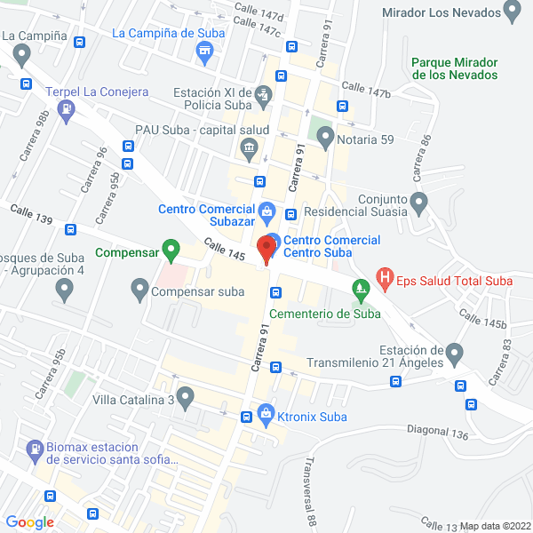 Map of Laboratorio Clínico Bioandes