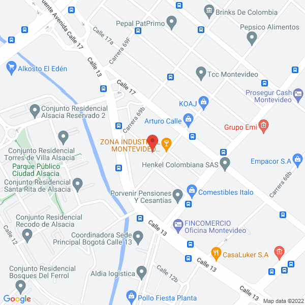 Map of Walter Carnes