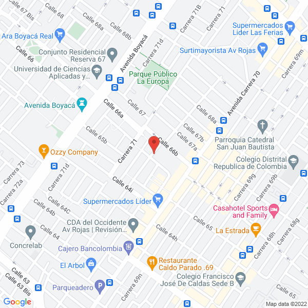 Map of Productos Ariza
