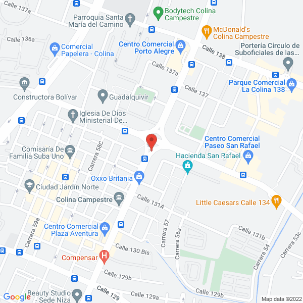 Map of Jardin Infantil El Taller De Los Artistas