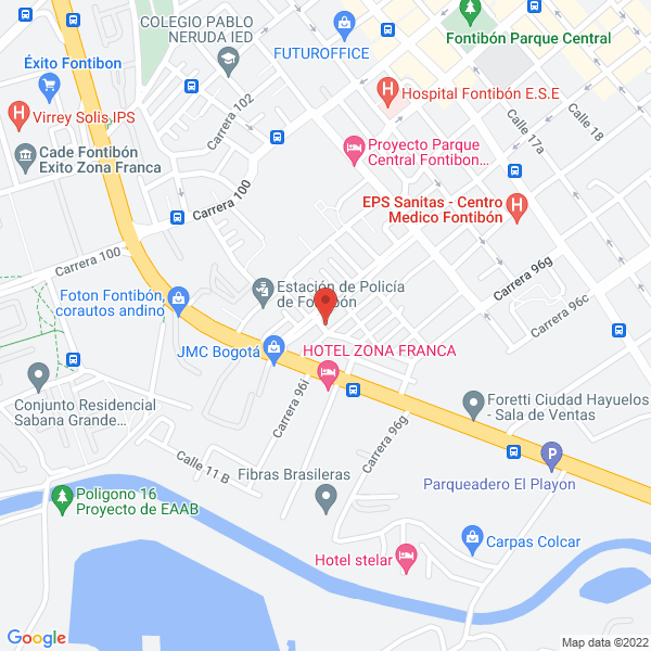 Map of Trailer & Tanden De Colombia S.A.S.