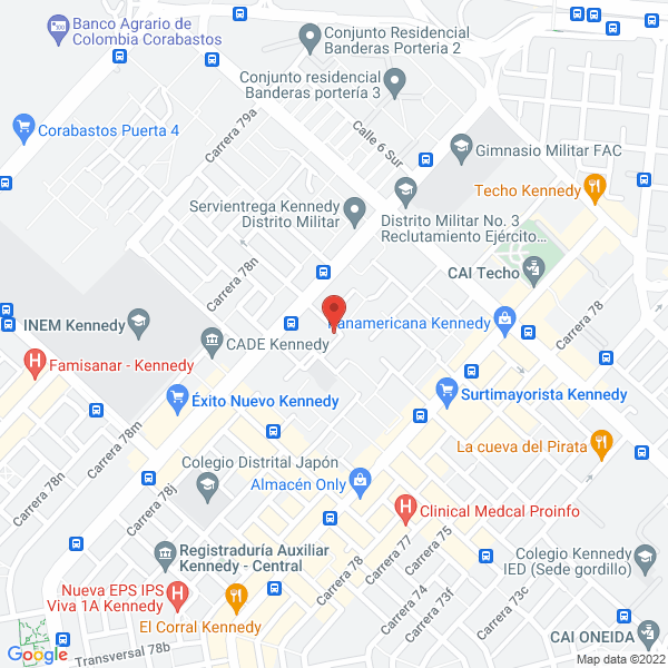 Map of Colegio Luterano San Lucas