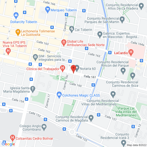 Map of Colegio Comunal Las Orquídeas