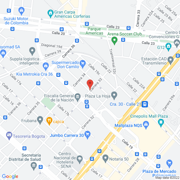 Map of Metalpintec Sas