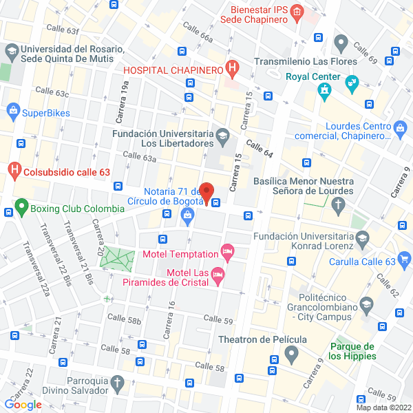 Map of Avisos Reseñal